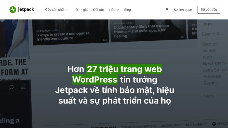 Jetpack kiểm tra traffic website