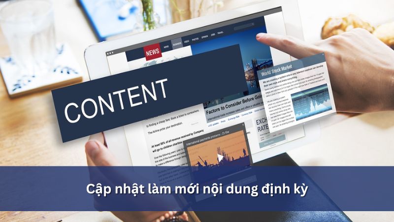 Làm mới nội dung tăng traffic website