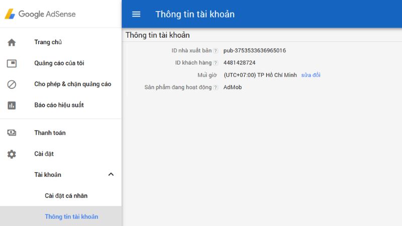 tài khoản adsense có giá trị không