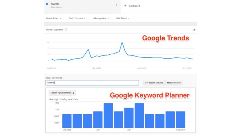 công cụ check search volume